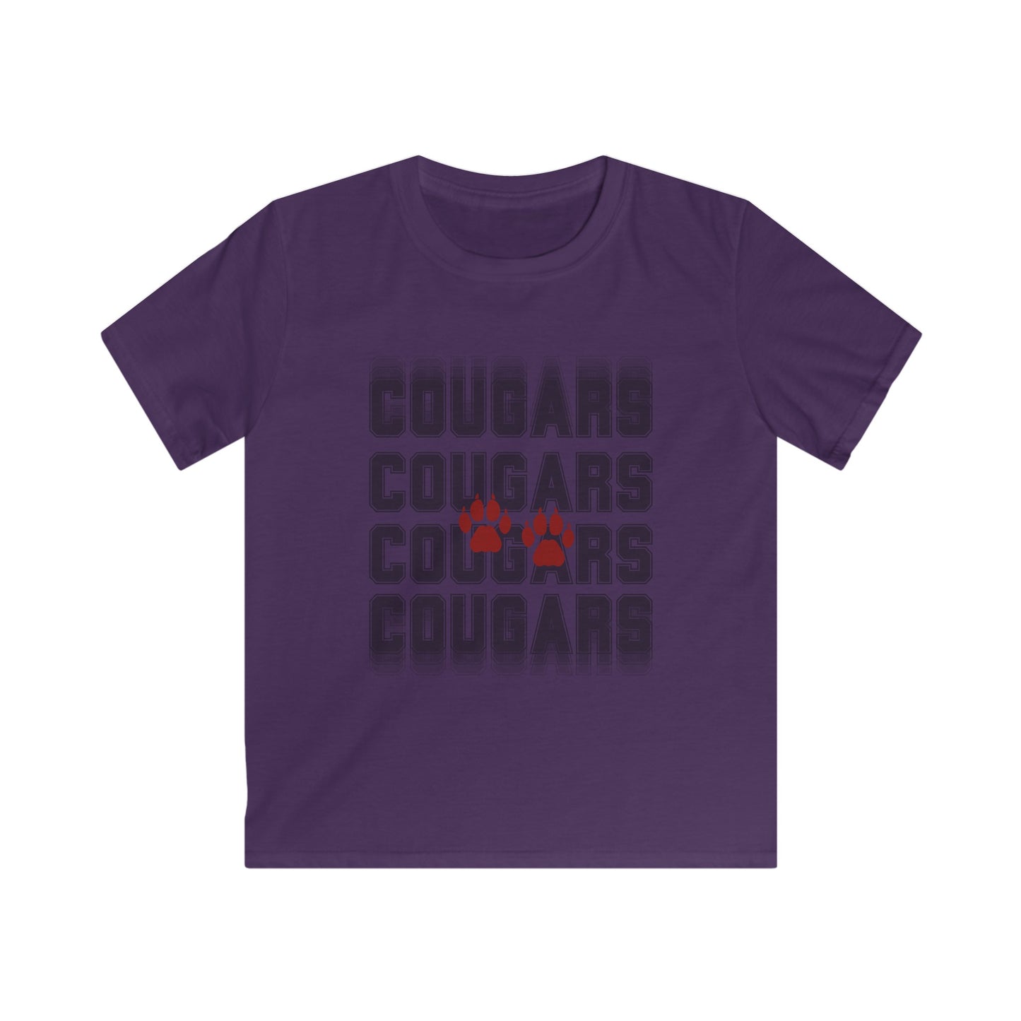 Cougar Paws Kids Softstyle Tee