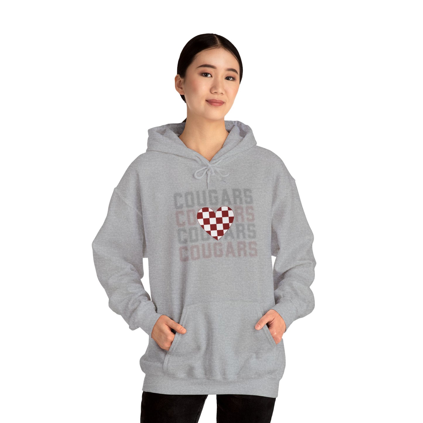 Cougs Heart Sweatshirt Unisex
