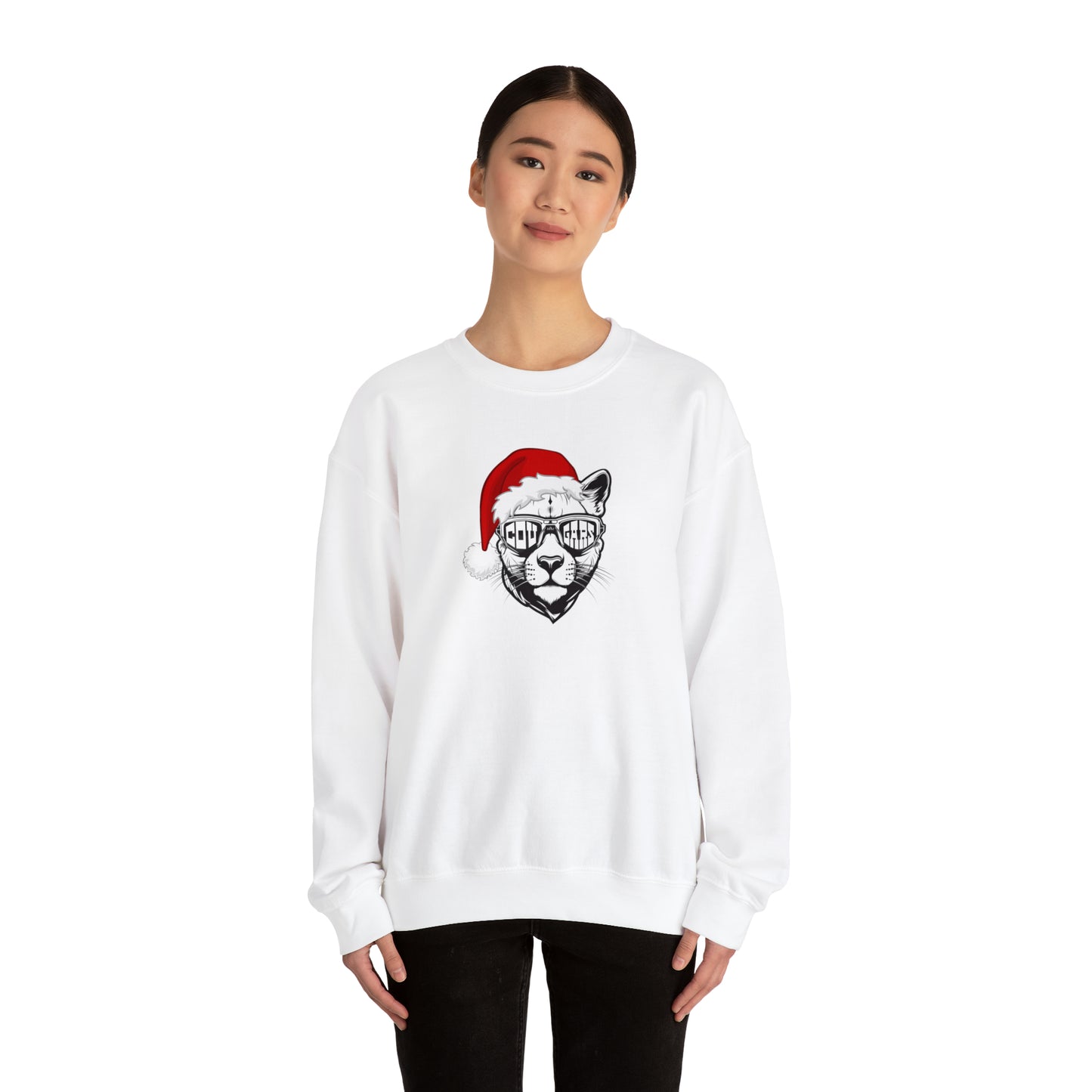 Christmas Cougar Heavy Blend™ Crewneck Sweatshirt