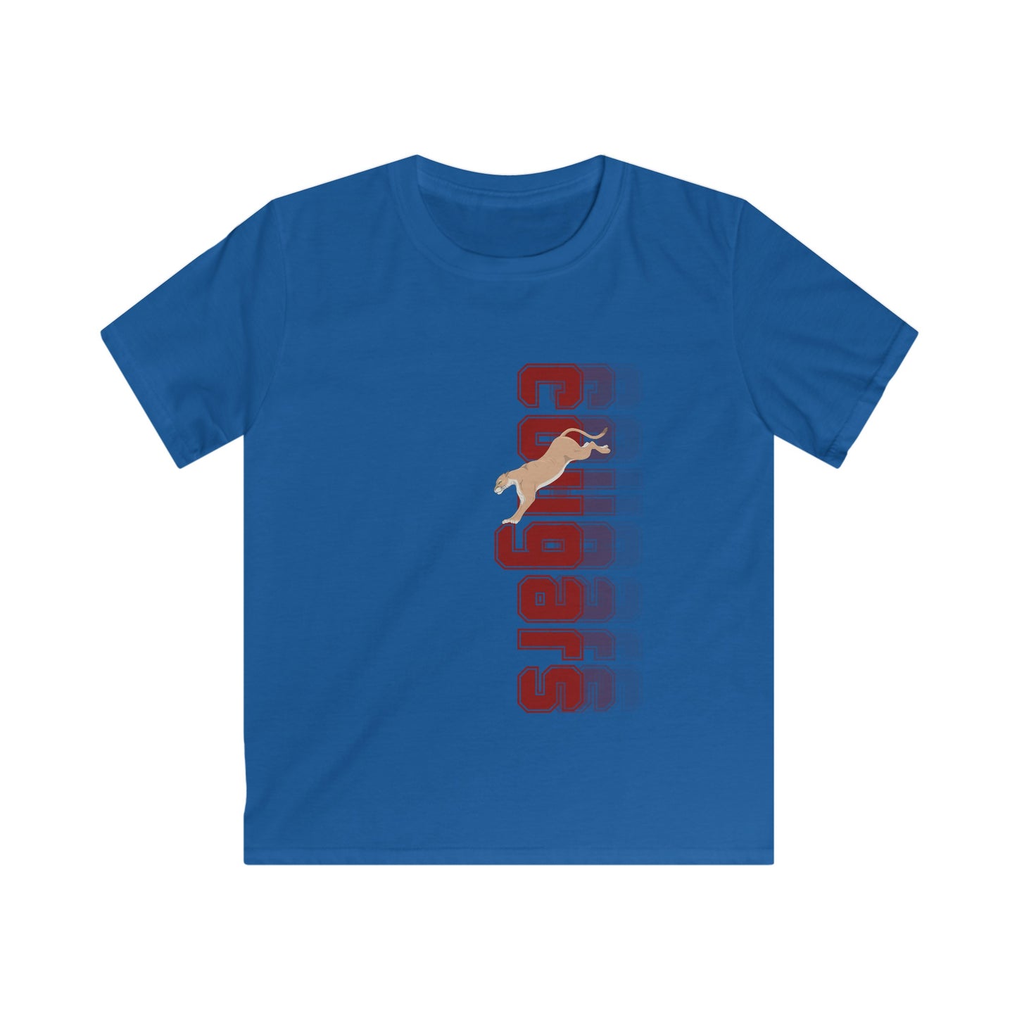 Leaping Cougar Kids Softstyle Tee