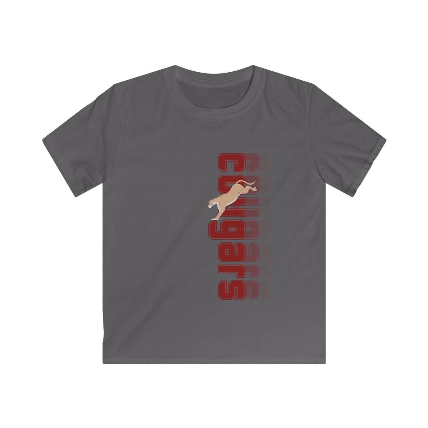 Leaping Cougar Kids Softstyle Tee