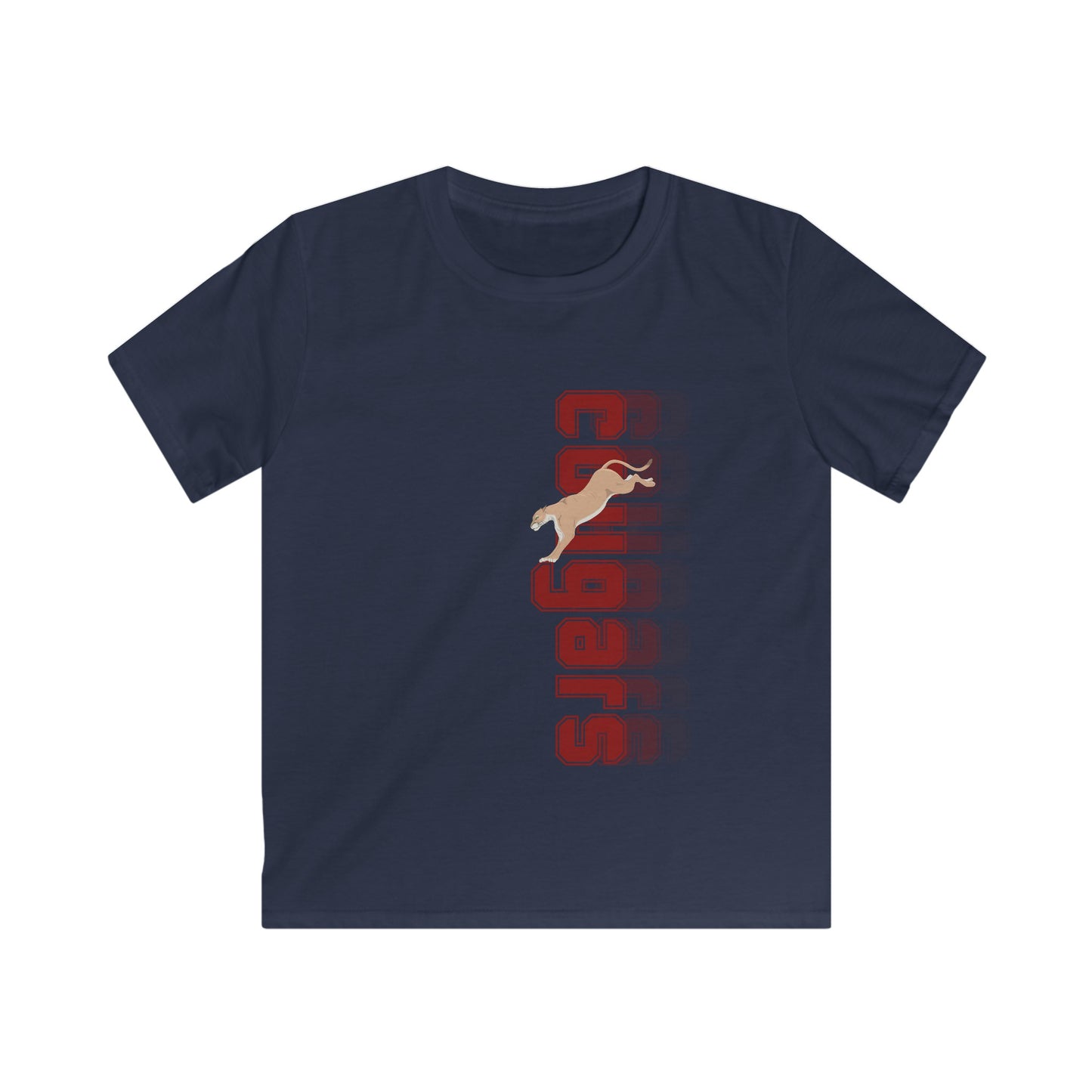 Leaping Cougar Kids Softstyle Tee