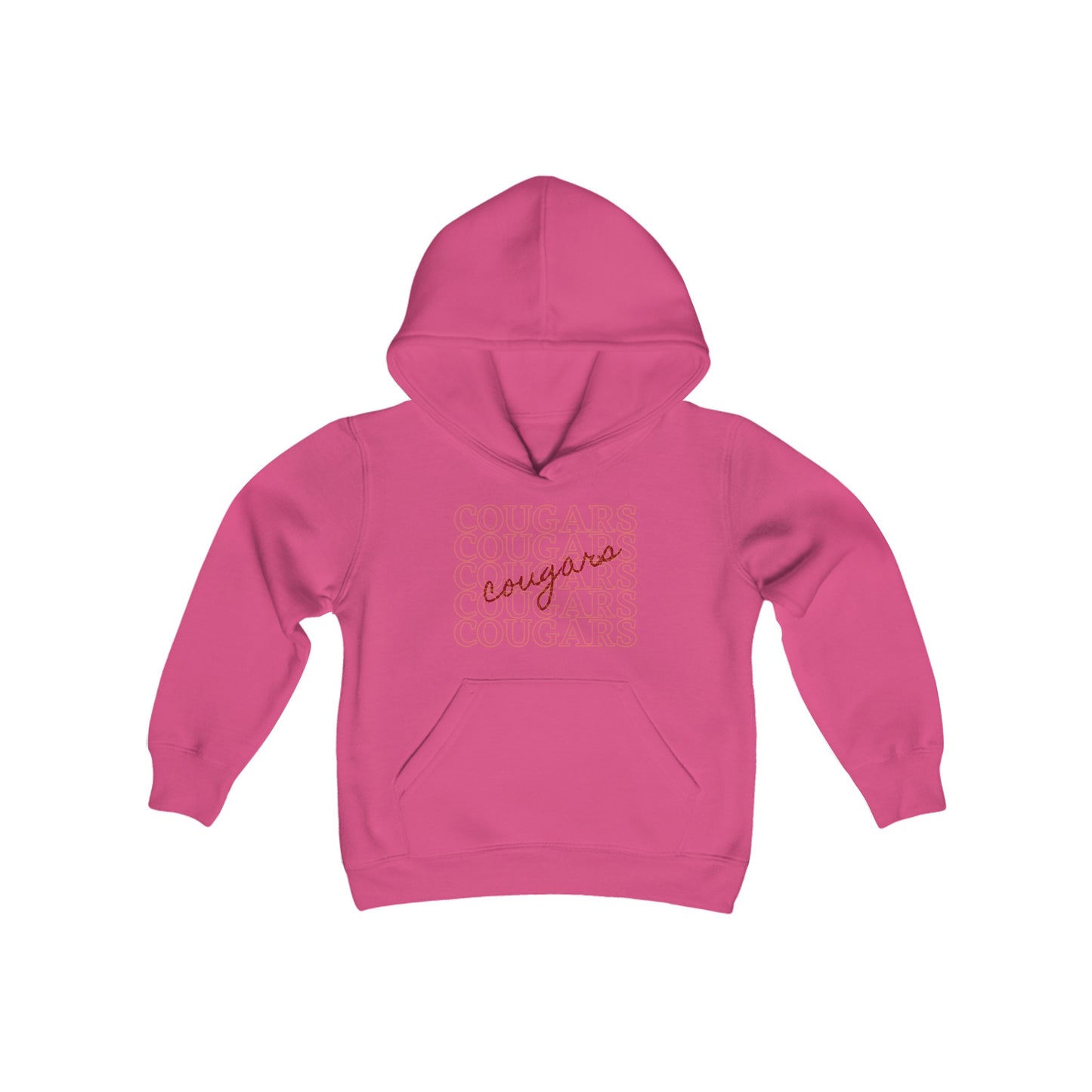 Cougars Youth Heavy Blend Hooded Sweatshirt
