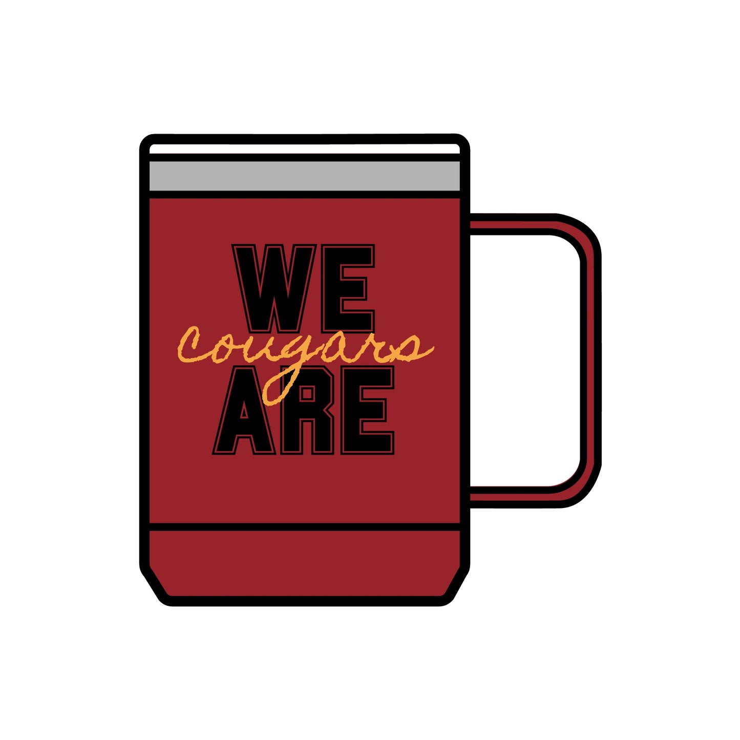 We are Cougars Coffee Mug Tumbler, 15oz