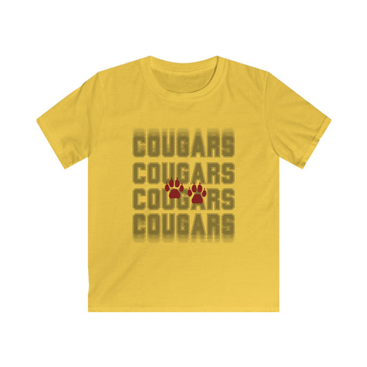 Cougar Paws Kids Softstyle Tee