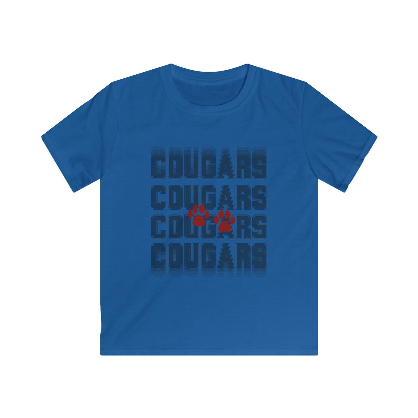 Cougar Paws Kids Softstyle Tee