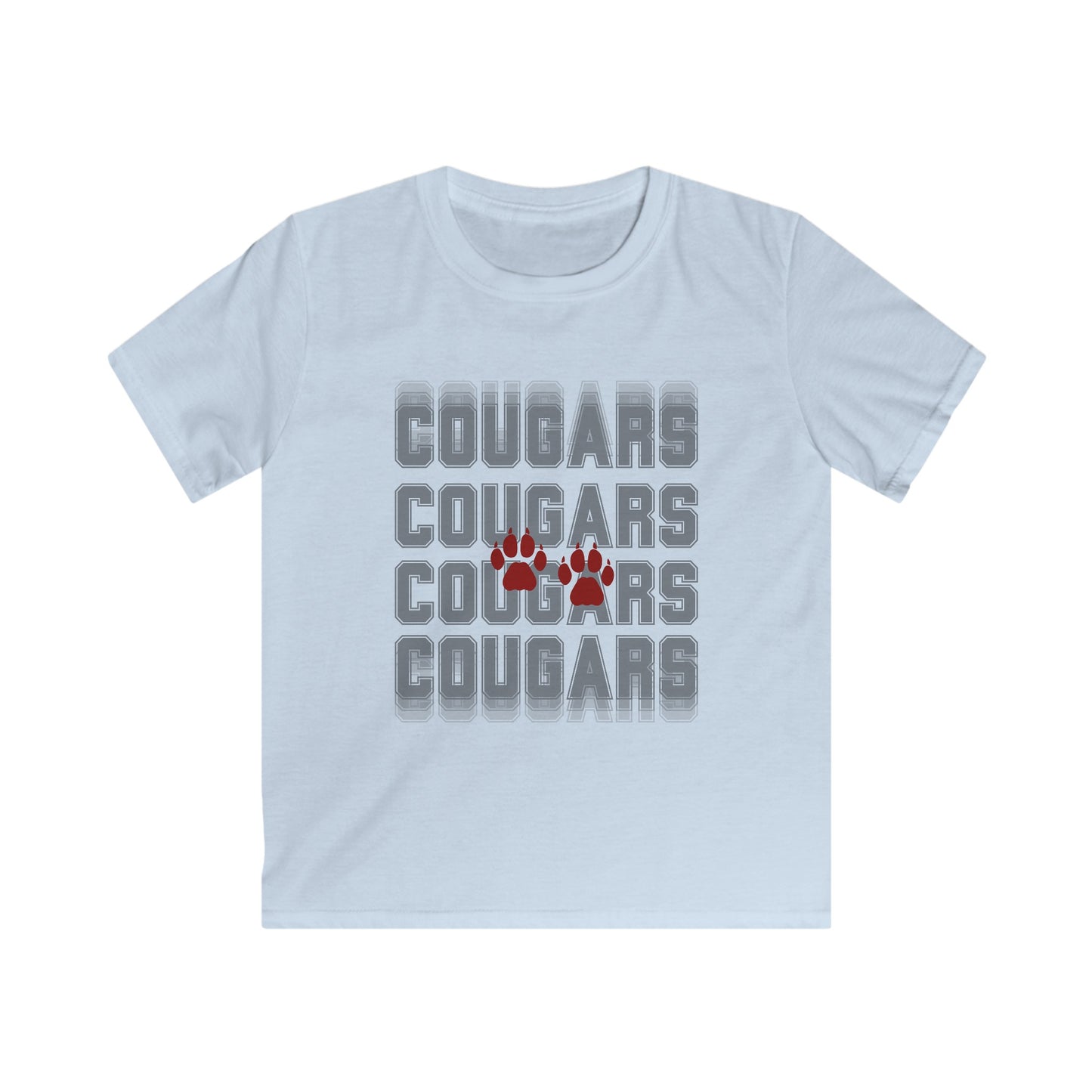 Cougar Paws Kids Softstyle Tee