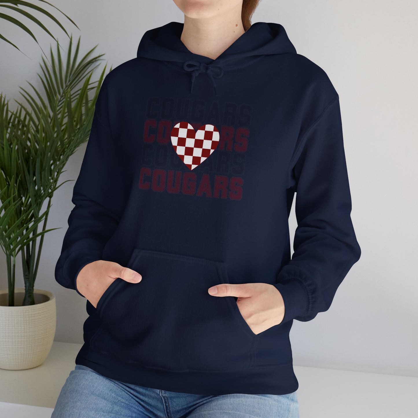 Cougs Heart Sweatshirt Unisex