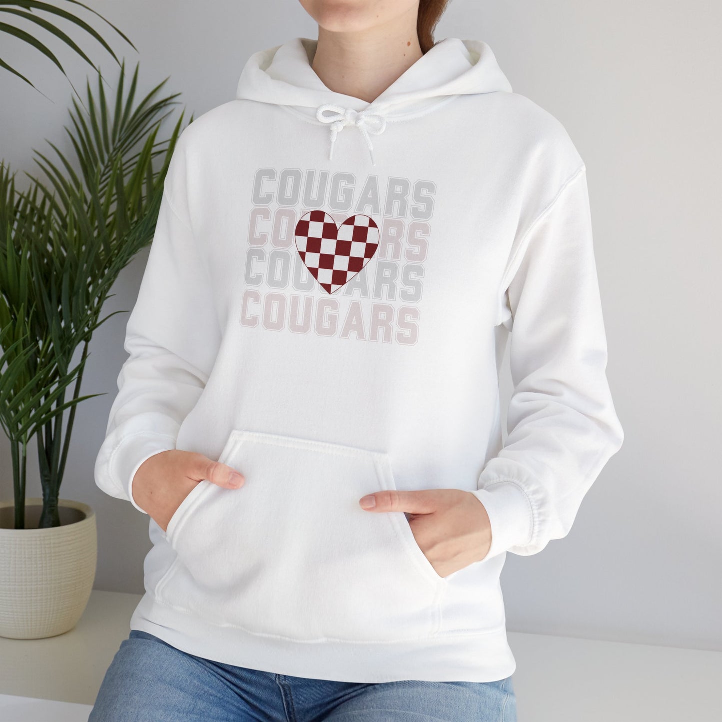 Cougs Heart Sweatshirt Unisex