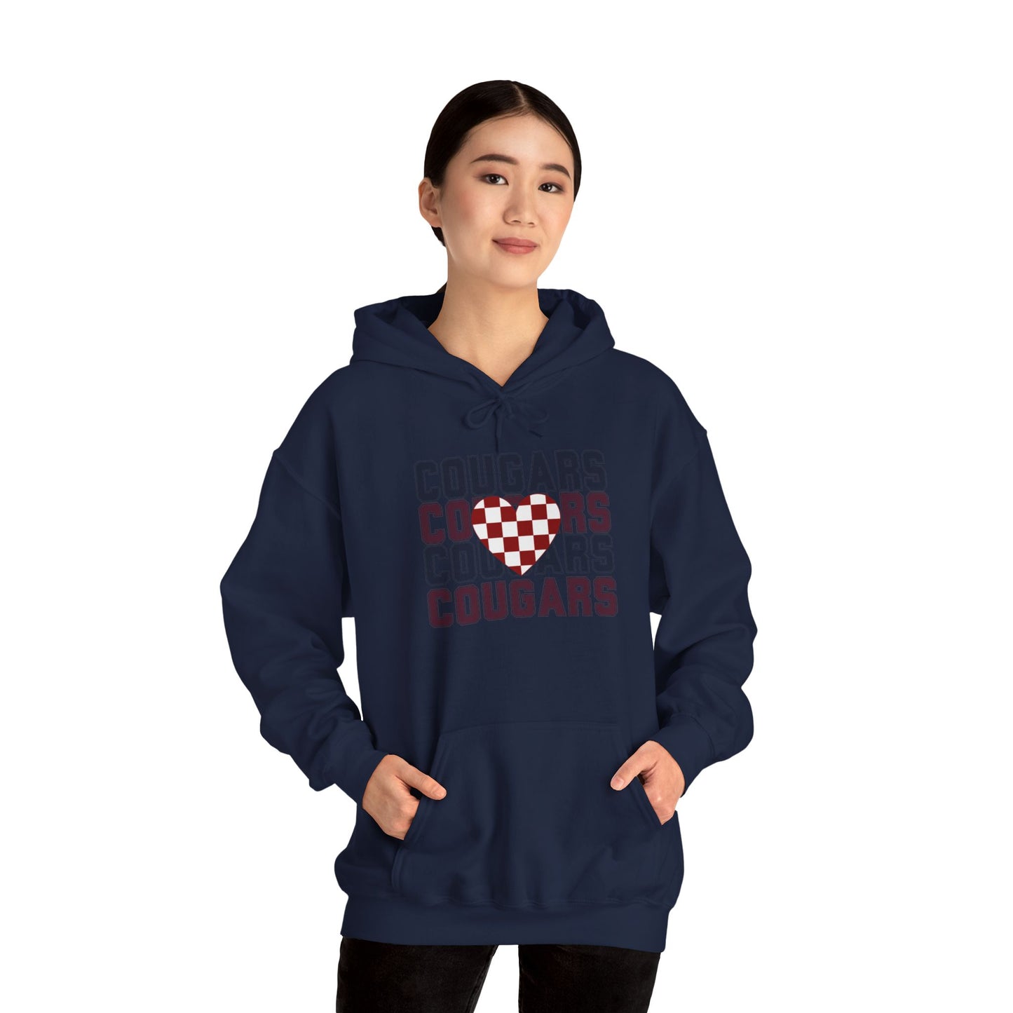 Cougs Heart Sweatshirt Unisex