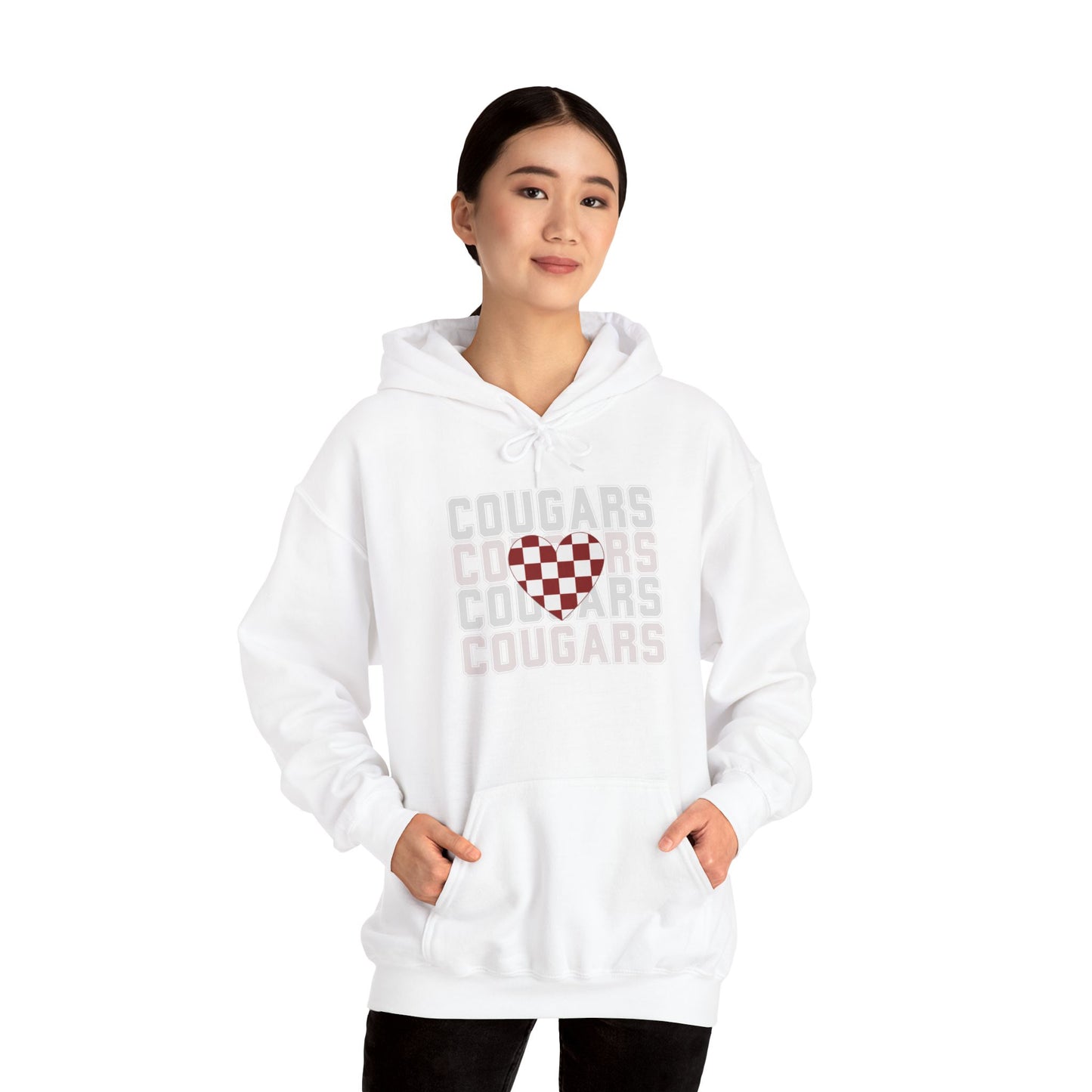 Cougs Heart Sweatshirt Unisex