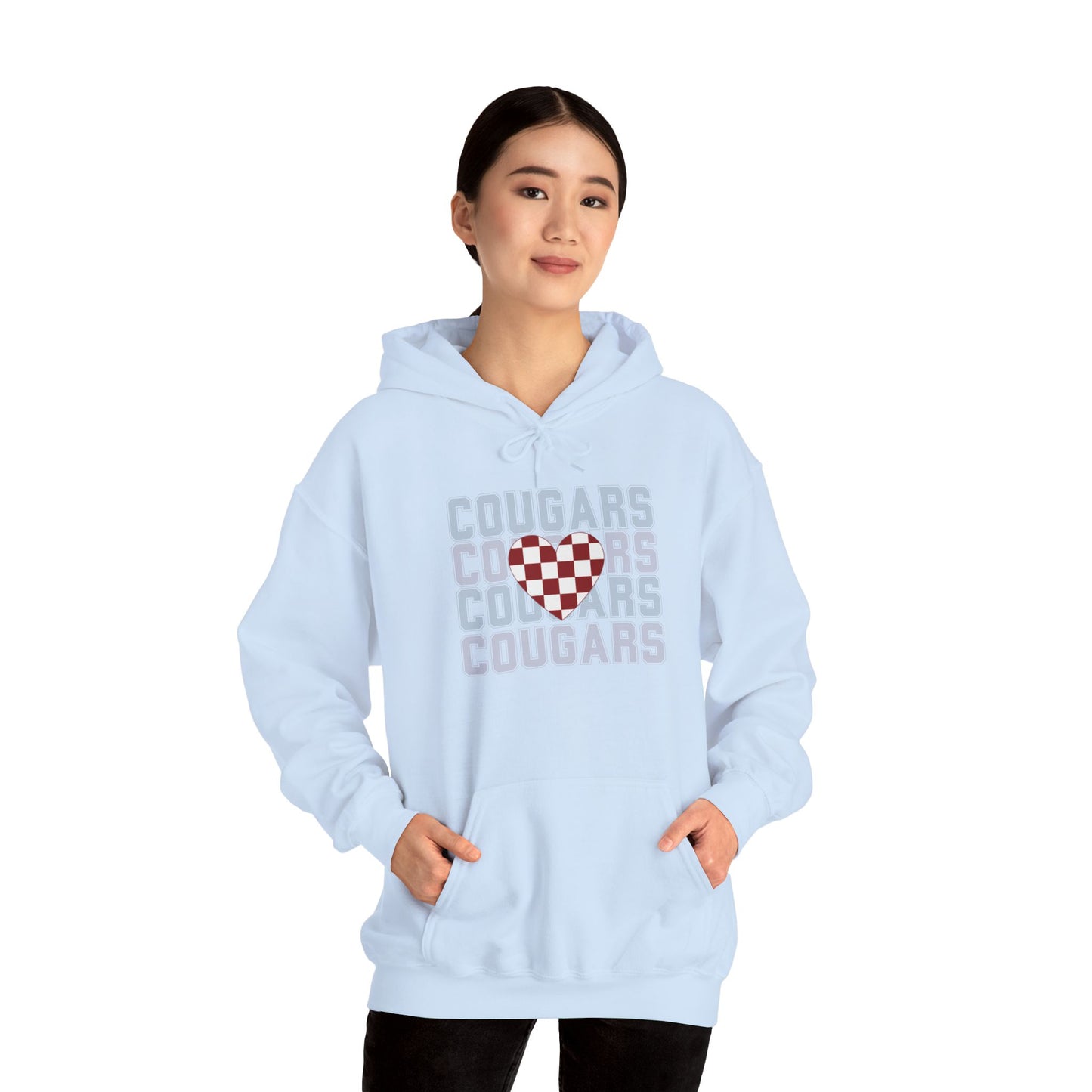 Cougs Heart Sweatshirt Unisex