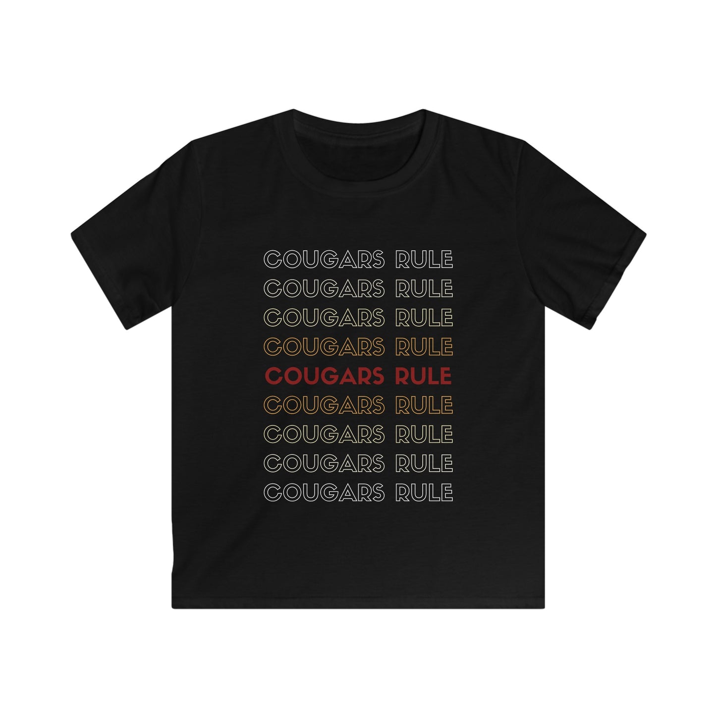 Repeating Cougar Kids Softstyle Tee