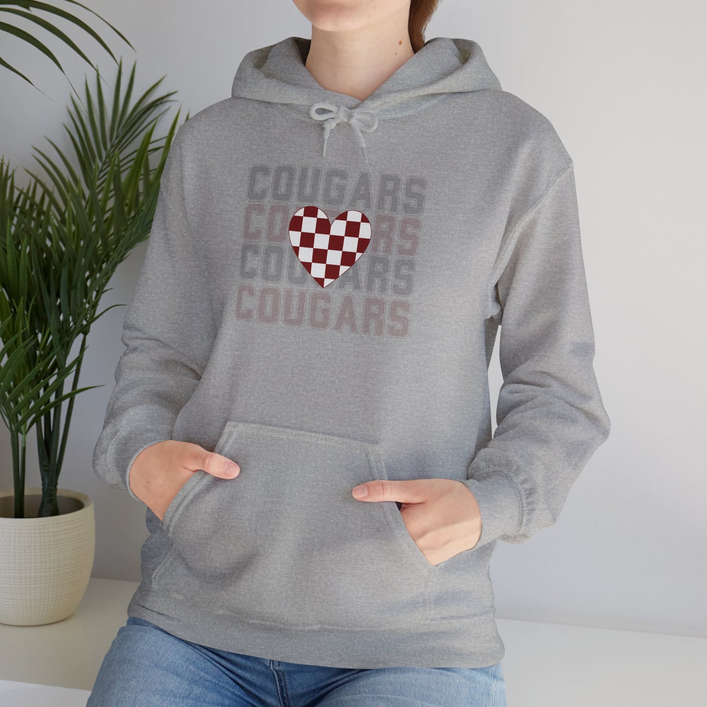 Cougs Heart Sweatshirt Unisex