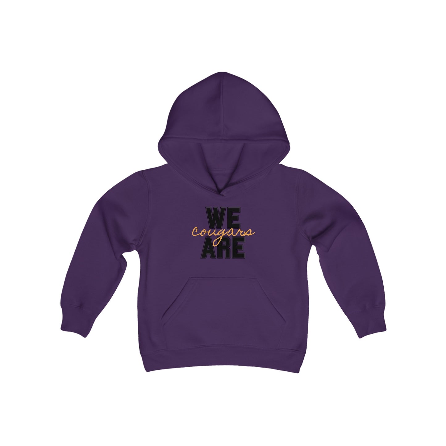 We are Cougars Youth Heavy Blend Hooded Sweatshirt