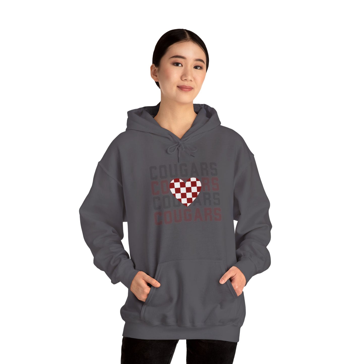 Cougs Heart Sweatshirt Unisex