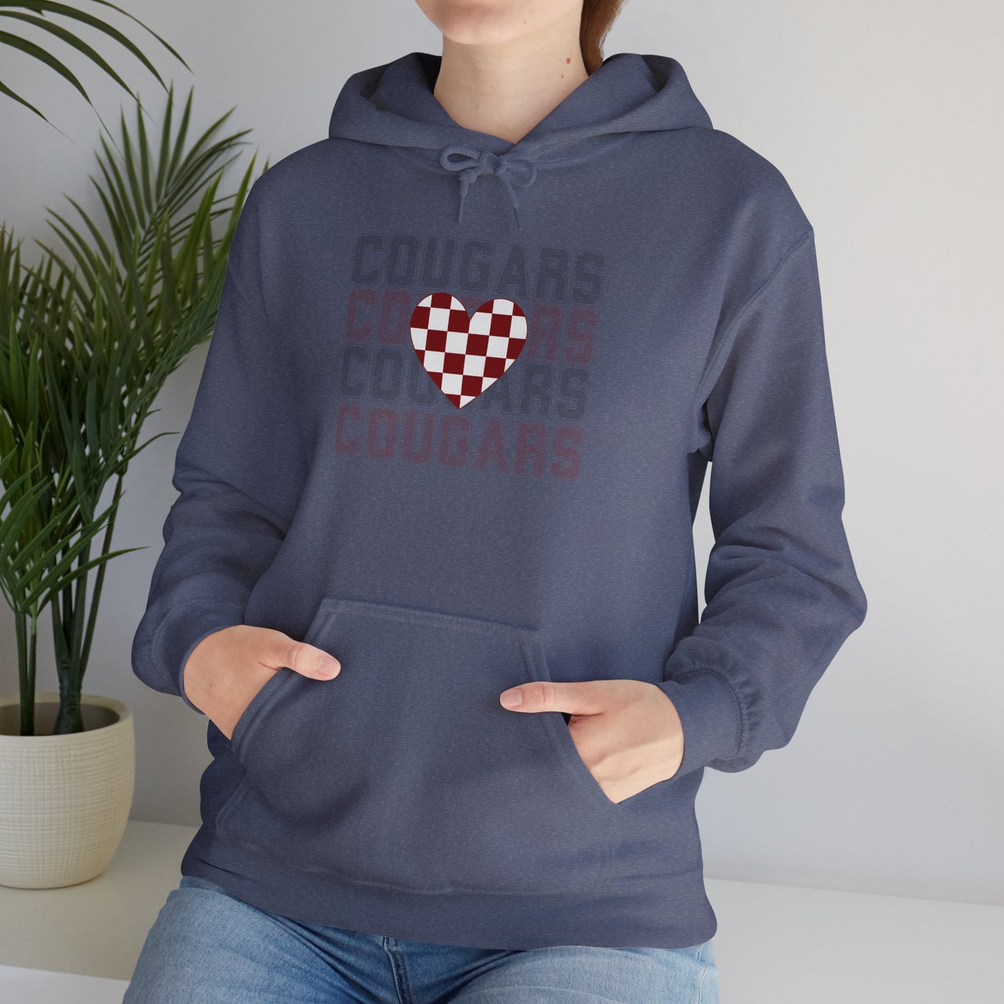 Cougs Heart Sweatshirt Unisex