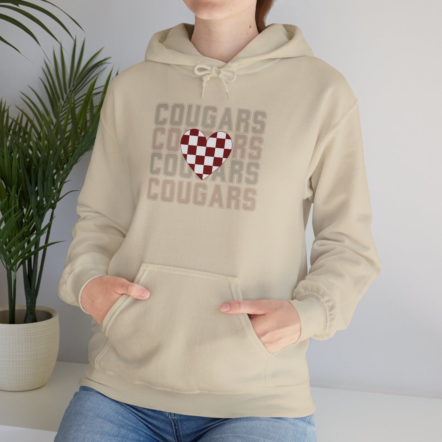 Cougs Heart Sweatshirt Unisex