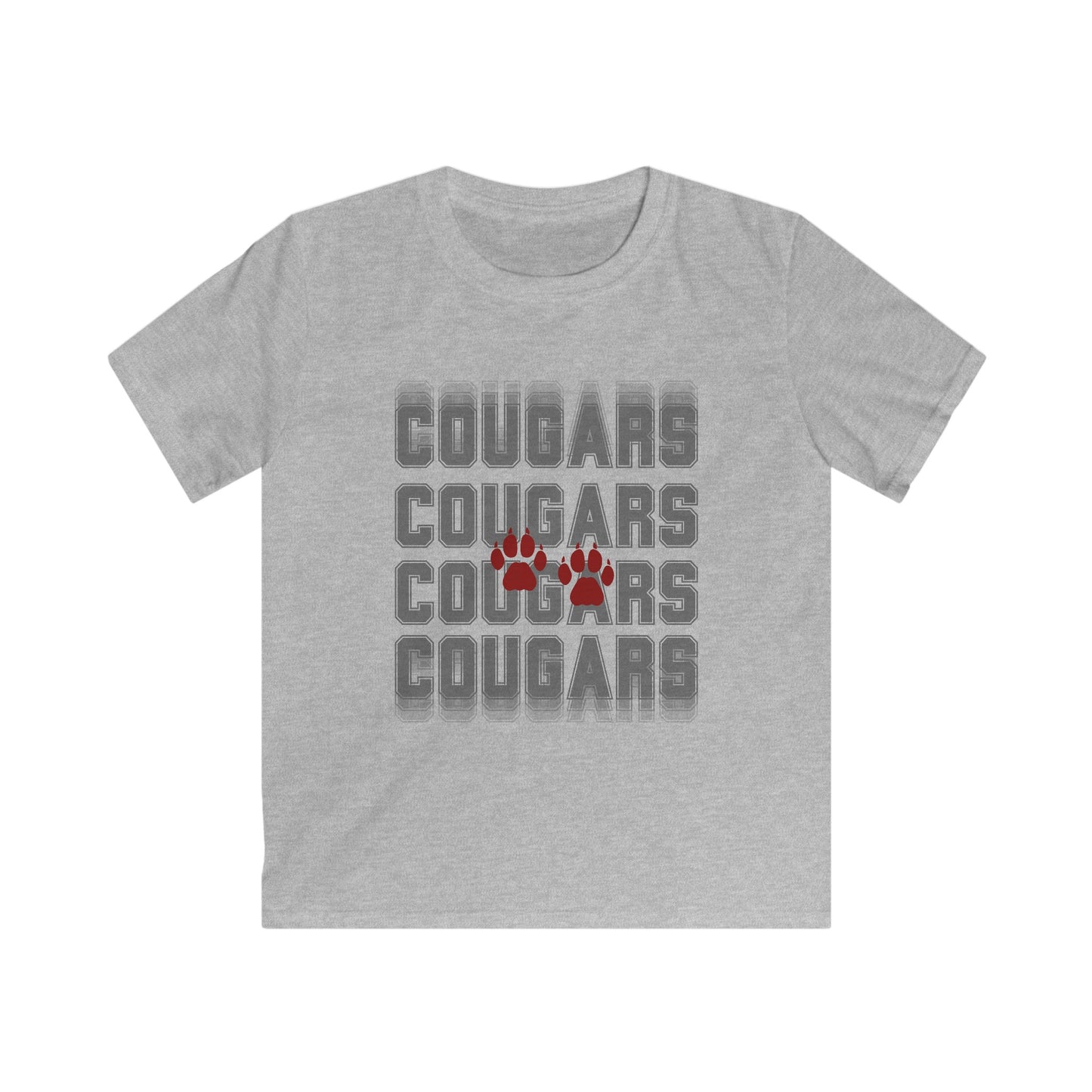 Cougar Paws Kids Softstyle Tee