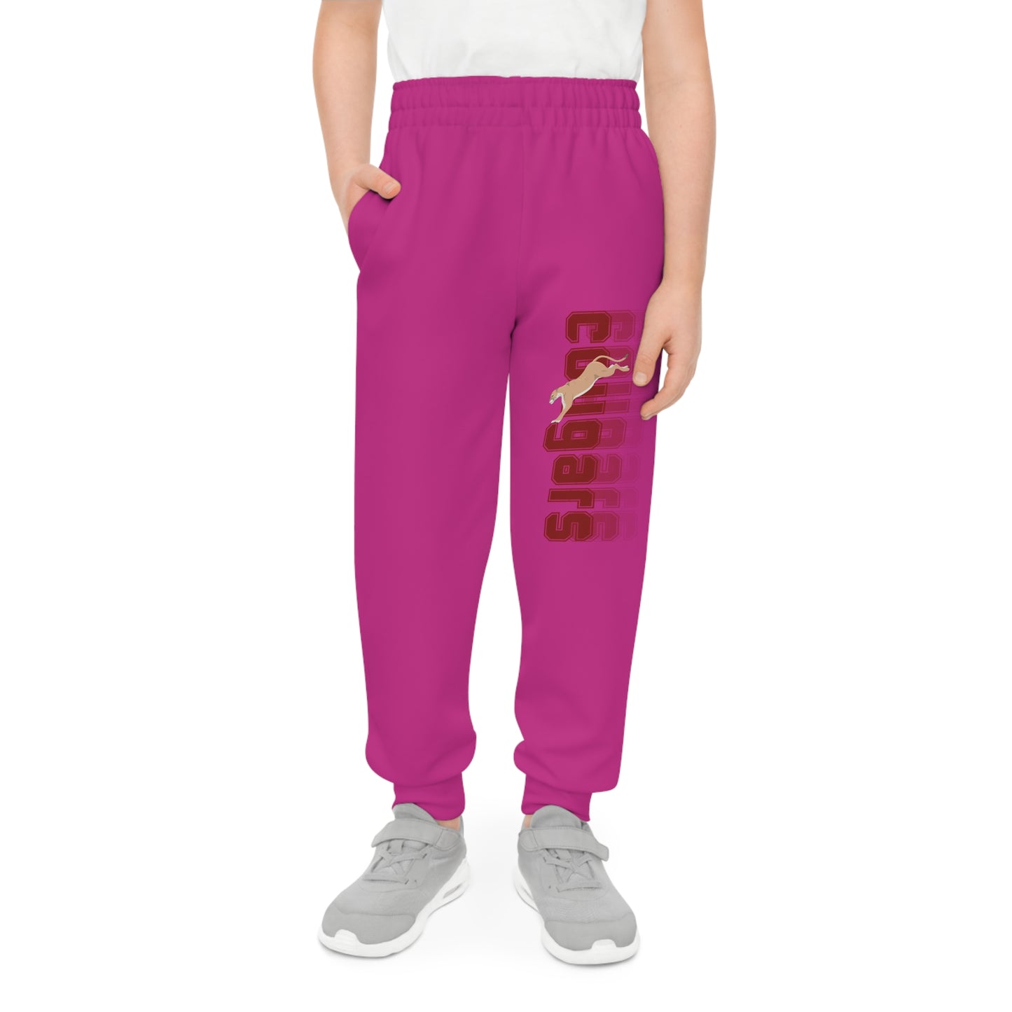 Pink Cougs Youth Joggers